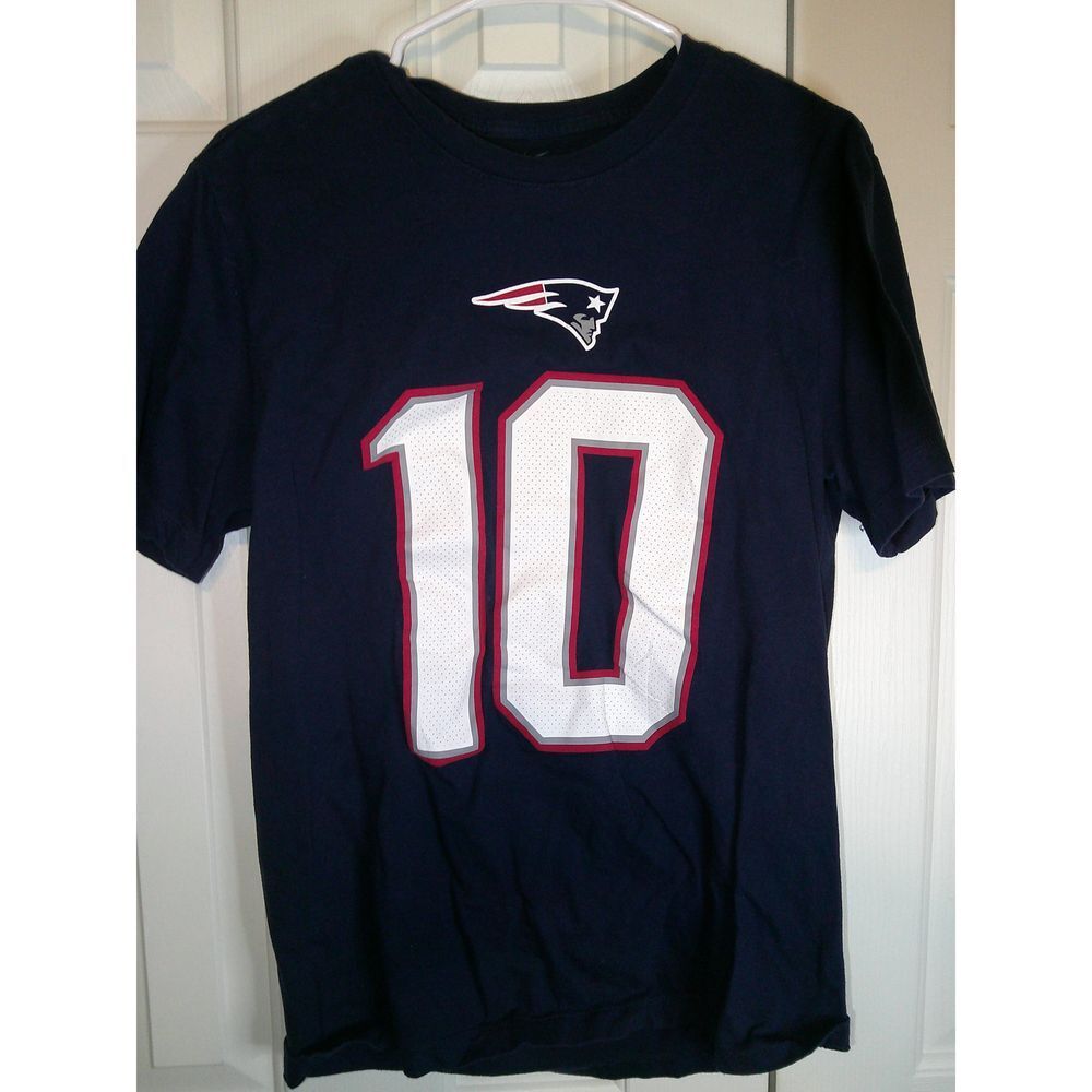 Nike New England Patriots Mac Jones #10 NFL Football T-Shirt Jersey Navy Blue